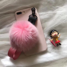 毛球蘋果貂毛手機殼For iPhone6/6S/6Plus/6SPlus/7/7Plus/8/8Plus/X