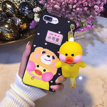 網紅可愛卡通小黃鴨手機殼For iPhone6/6Plus/7/7Plus