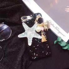 海星吊墜閃粉手機殼For iPhone6/6S/6Plus/6SPlus/7/7Plus/8/8Plus/X