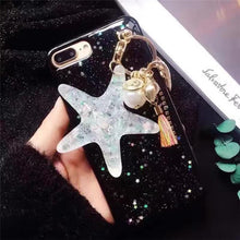海星吊墜閃粉手機殼For iPhone6/6S/6Plus/6SPlus/7/7Plus/8/8Plus/X