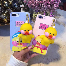 網紅可愛卡通小黃鴨手機殼For iPhone6/6Plus/7/7Plus