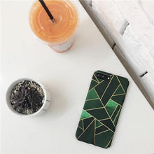 綠色拼接手機殼 For iPhone 6/6plus/6s/6splus/7/7plus/8/8 plus