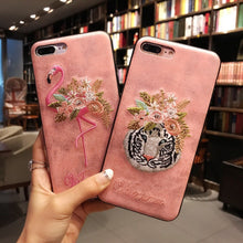 老虎和火烈鳥手機殼 for iPhone 6/6plus/6s/6splus/7/7plus/8/8 plus