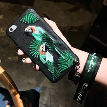 刺繡小鳥手機殼 for iPhone 6/6plus/6s/6splus/7/7plus/8/8 plus
