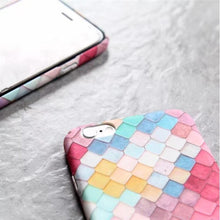 多彩美人魚鱗手機保護殼For iPhone 6/6plus/6s/6splus/7/7plus
