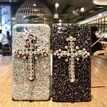 閃鑽亮片十字架手機保護殼For iPhone 6/6s/6plus/6splus/7/7plus