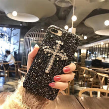 閃鑽亮片十字架手機保護殼For iPhone 6/6s/6plus/6splus/7/7plus