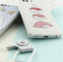 睡覺的壽司創意插畫手機保護殼For Samsung S6/S6Edge/S7/S7Edge/J5/J7/J5Prime/J7Prime