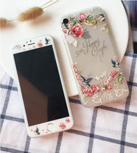 文藝少女鋼化膜手機保護殼組合For iPhone6/6s/6plus/6splus/7/7plus
