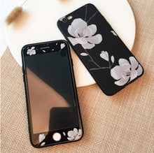 文藝少女鋼化膜手機保護殼組合For iPhone6/6s/6plus/6splus/7/7plus