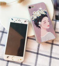 文藝少女鋼化膜手機保護殼組合For OPPO R9/R9Plus/R9S/R9SPlus/R11/R11Plus
