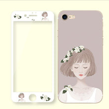 文藝少女鋼化膜手機保護殼組合For OPPO R9/R9Plus/R9S/R9SPlus/R11/R11Plus