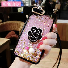 閃粉流沙山茶花手機保護殼For OPPO R9/R9S/R9Plus/R9SPlus/R11/R11Plus