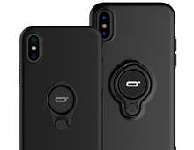 簡約帶指環可直充全包防摔手機殼for iphoneX